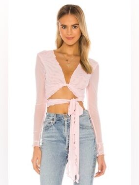 Lovers and Friends Camila Top in Baby Pink